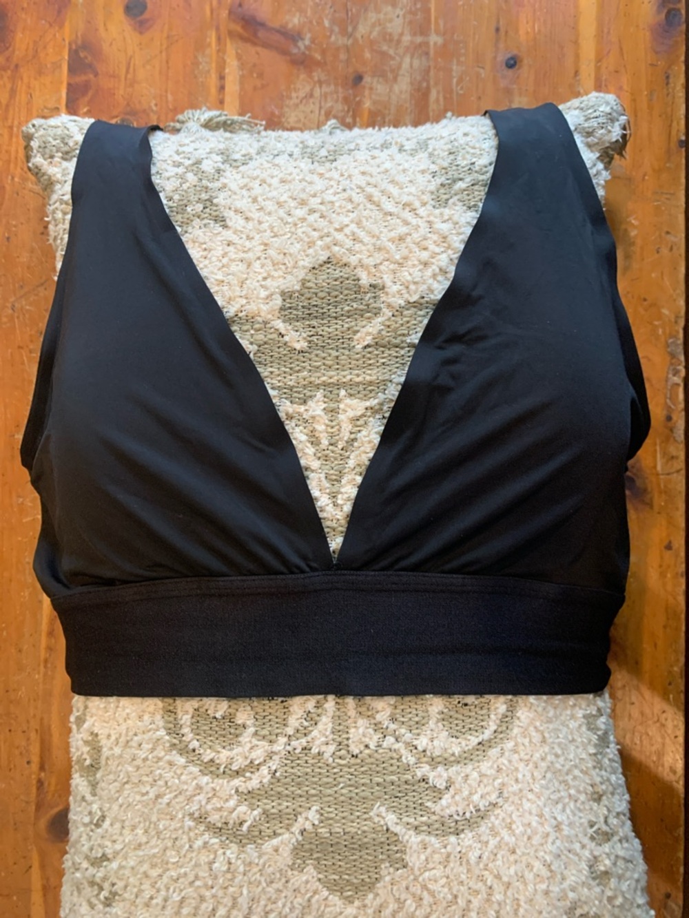 Black Plunge Wireless Bra - Women Intimates